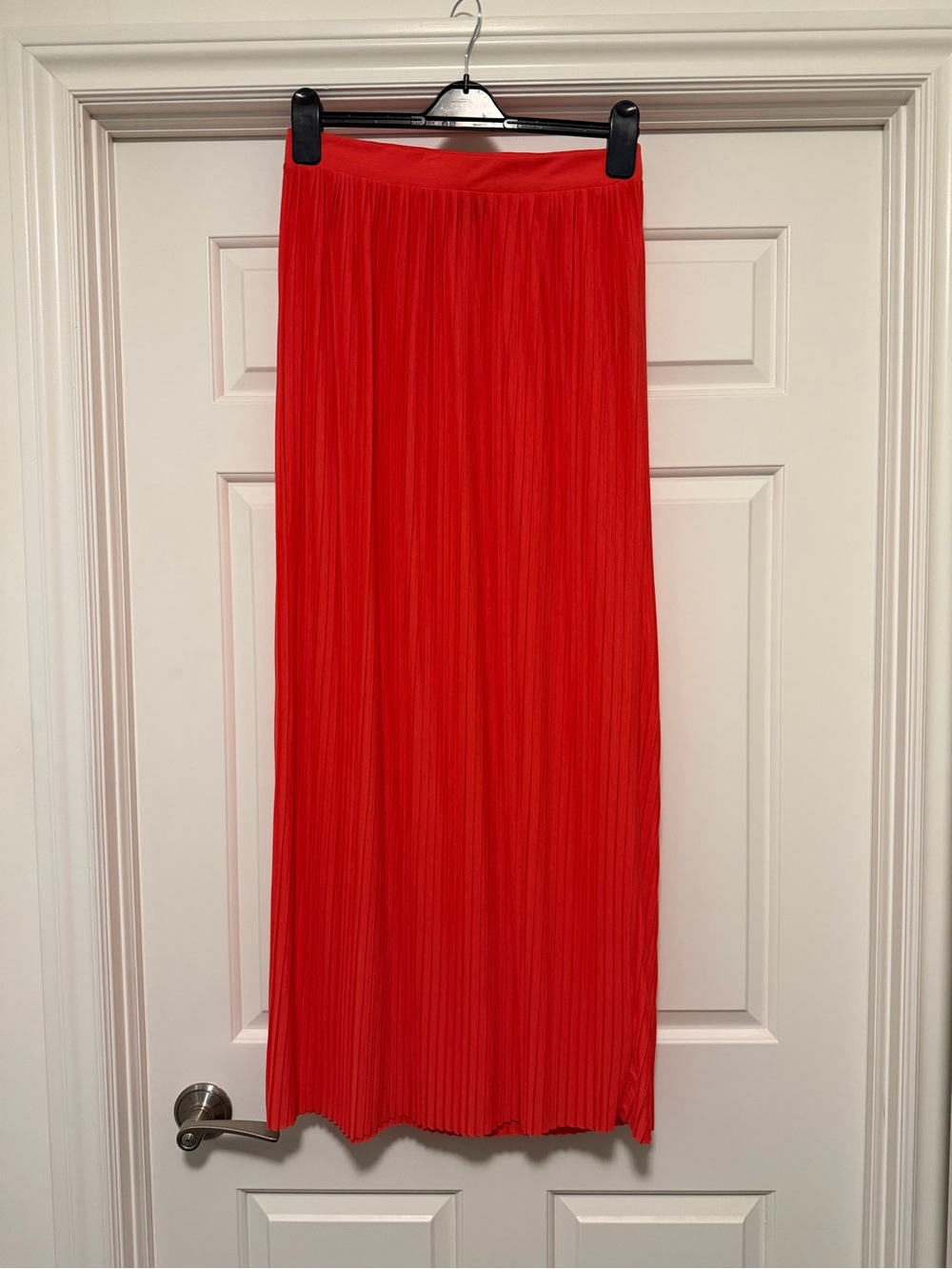 Vero Moda Orange Pleated Maxi Skirt